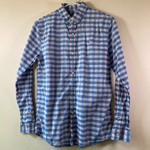 Vineyard Vines Boy's Whale Button-Down Shirt, Size Large (16)